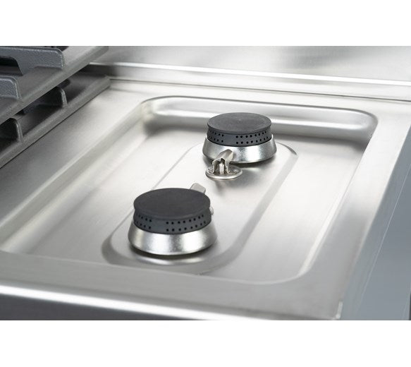 Contender Heavy Duty 4 Burner Gas Range Cooker - Natural Gas or LPG