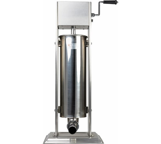 Quattro 7 Litre Stainless Steel Sausage Stuffer - Filler - Maker