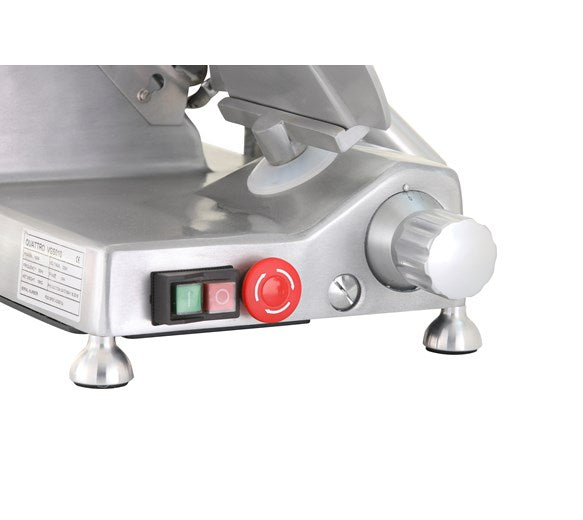 Quattro 10 inch 250mm Catering Meat Slicer With Emergency Stop Button