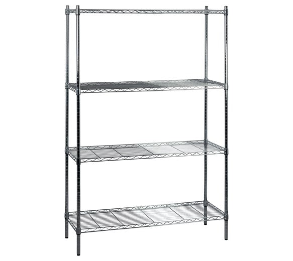 Quattro 4 Tier 1500mm Wide Metal Kitchen Racking Shelving