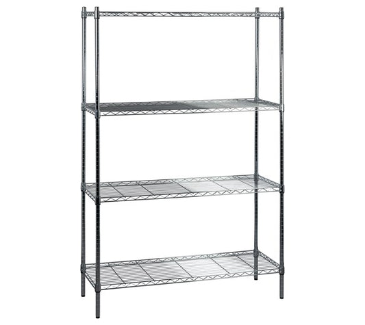 Quattro 4 Tier 1500mm Wide Metal Kitchen Racking Shelving