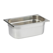 Quattro 1/4 Gastronorm Pan 100mm Deep Stainless Steel