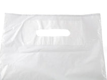 Case of 500 15x18x3inch White Patch Handle Carrier Bags