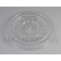 Case of 800 Clear Plastic Flat Lids (Straw slot)