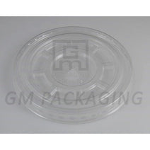 Case of 800 Clear Plastic Flat Lids (Straw slot)