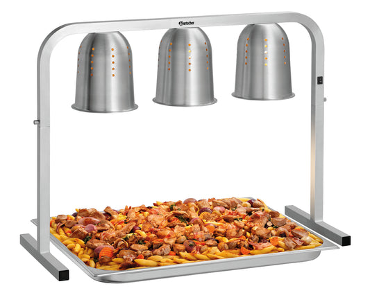 Food Warmer using 2/1 GN Pan - 3 x Infrared Lamps