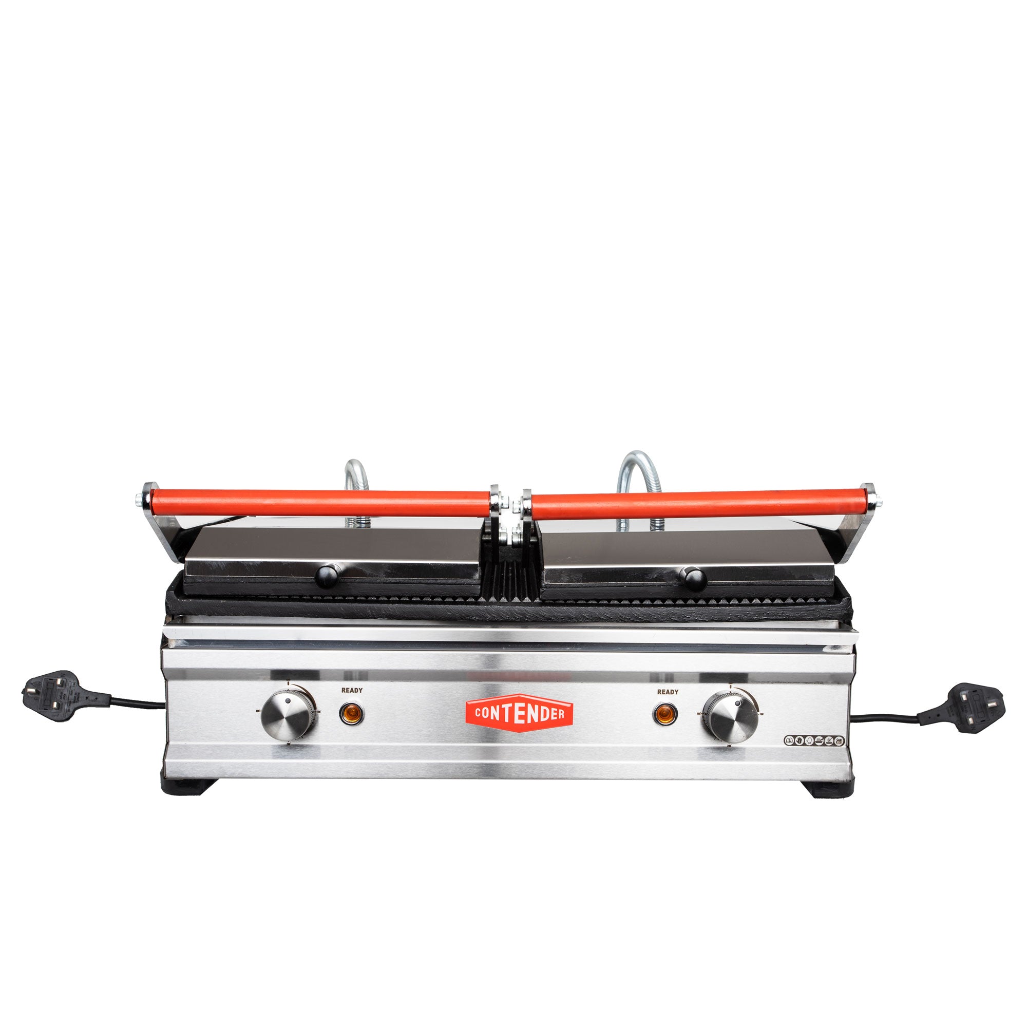 Contender Twin Contact Panini Grill Ribbed Top and Bottom Plates