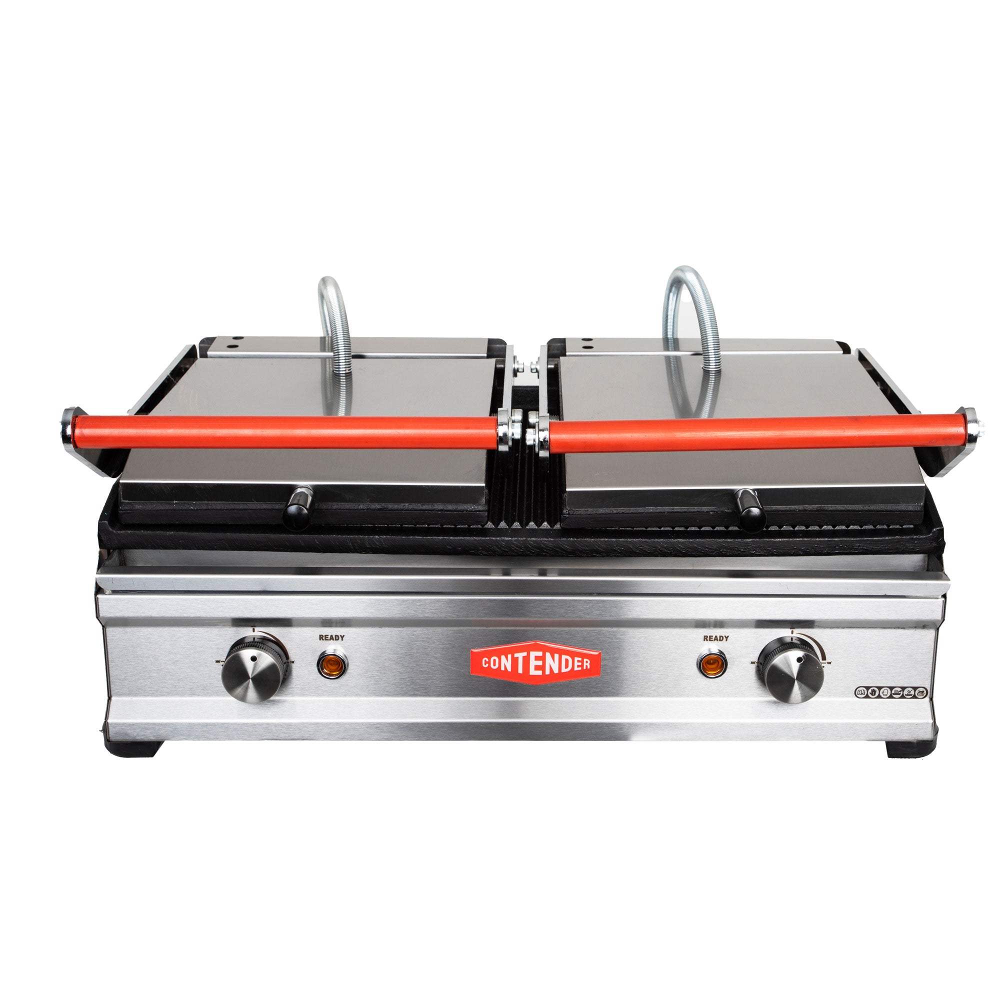 Contender Twin Contact Panini Grill Ribbed Top and Bottom Plates