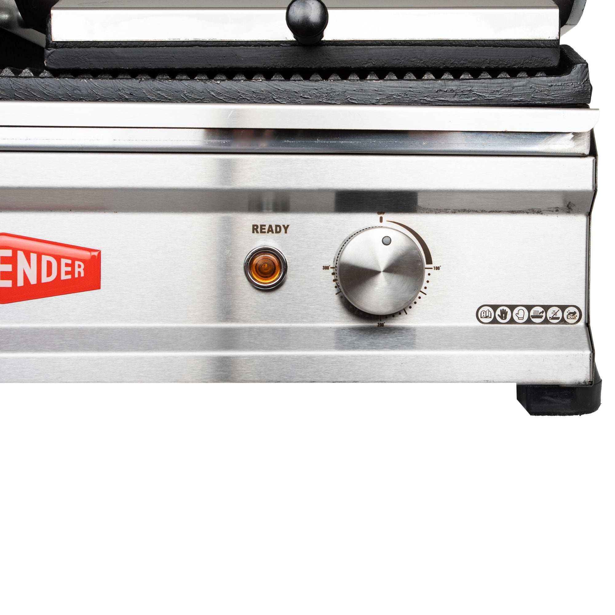 Contender Twin Contact Panini Grill Ribbed Top and Bottom Plates