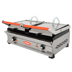 Contender Twin Contact Panini Grill Ribbed Top and Bottom Plates