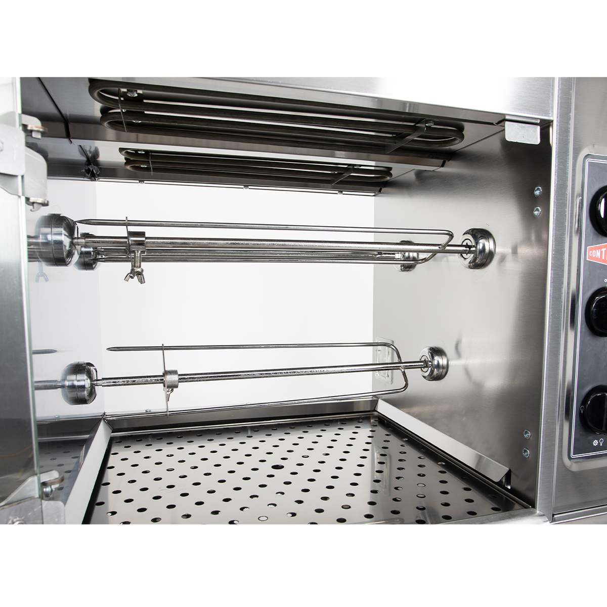 Contender 3 Spit Commercial Chicken Rotisserie Compact Oven 9 Chickens - Electric