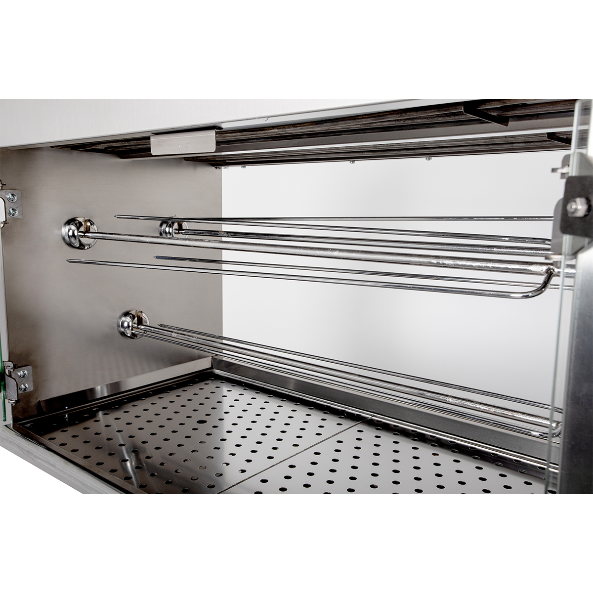 Contender 3 Spit Commercial Chicken Rotisserie Compact Oven 12-15 Chickens - Electric