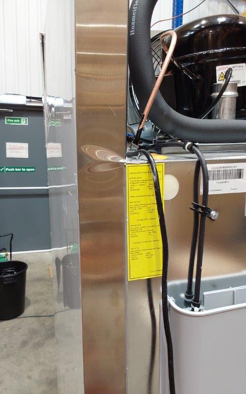 GRADED - Gastroline 600 Litre Stainless Steel Single Door Catering Freezer With Fitted Castors