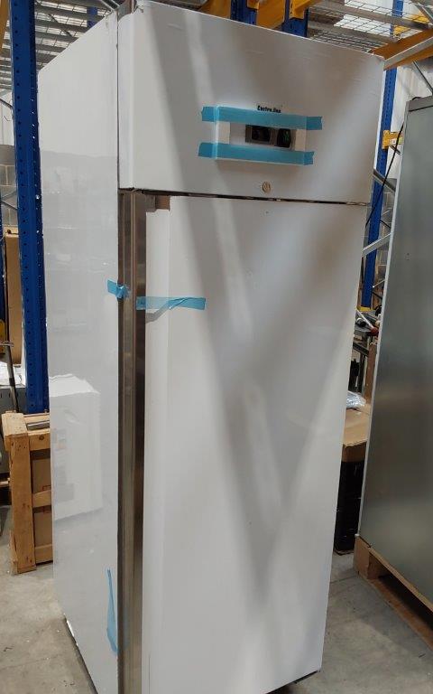GRADED - Gastroline 600 Litre Stainless Steel Single Door Catering Freezer With Fitted Castors