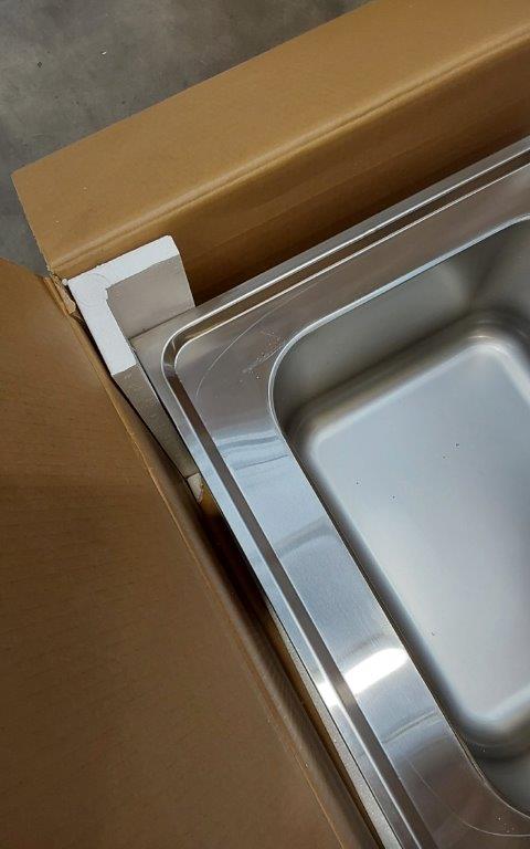GRADED 1 - Italinox Premium 1200mm Single Bowl Stainless Steel Sink with Right Hand Drainer