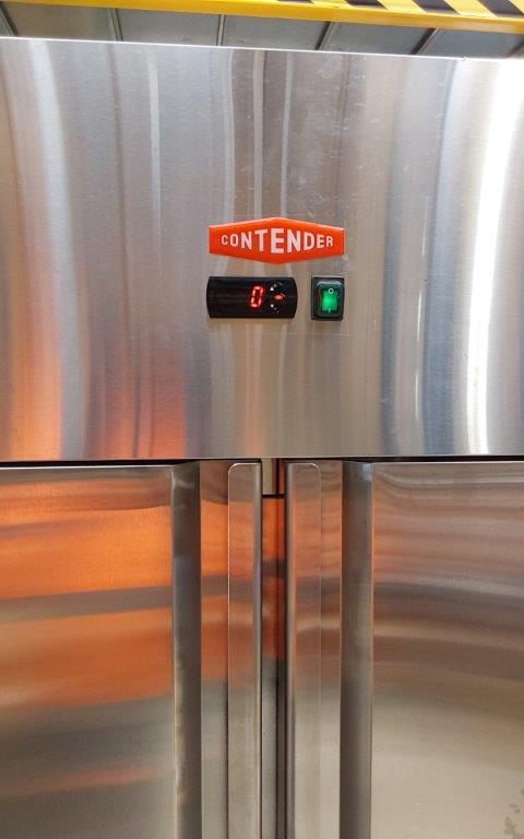 Contender 1200 Litre Double Door Stainless Steel Refrigerator with Castors