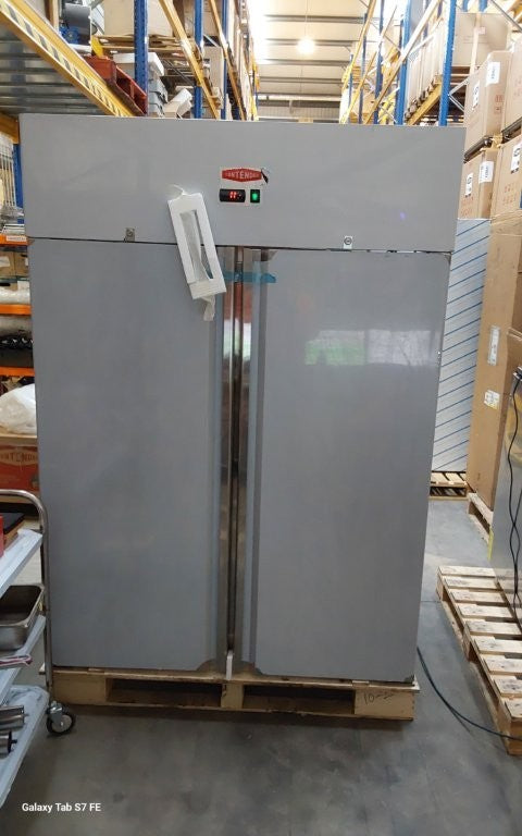 Contender 1200 Litre Double Door Stainless Steel Freezer with Castors