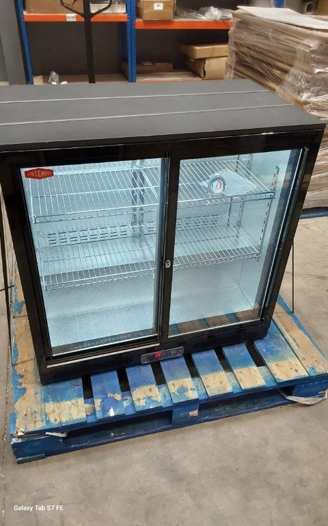 Contender Commercial 220L Sliding Double Door Bottle Cooler