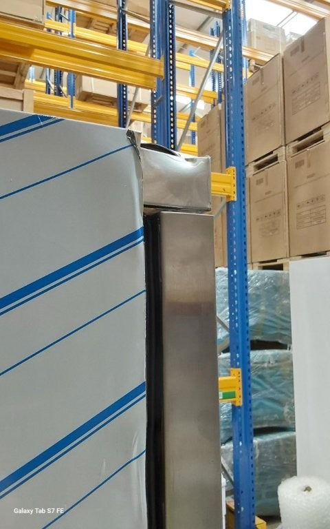 Contender Stainless Steel Single Door Upright Fridge | 400L, Ventilated – Durable Chilled Storage