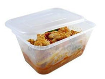 Case of 250 Economy 1000ml Standard Microwave Containers with Lids