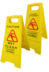 Wet Floor Caution Yellow A-Frame Sign