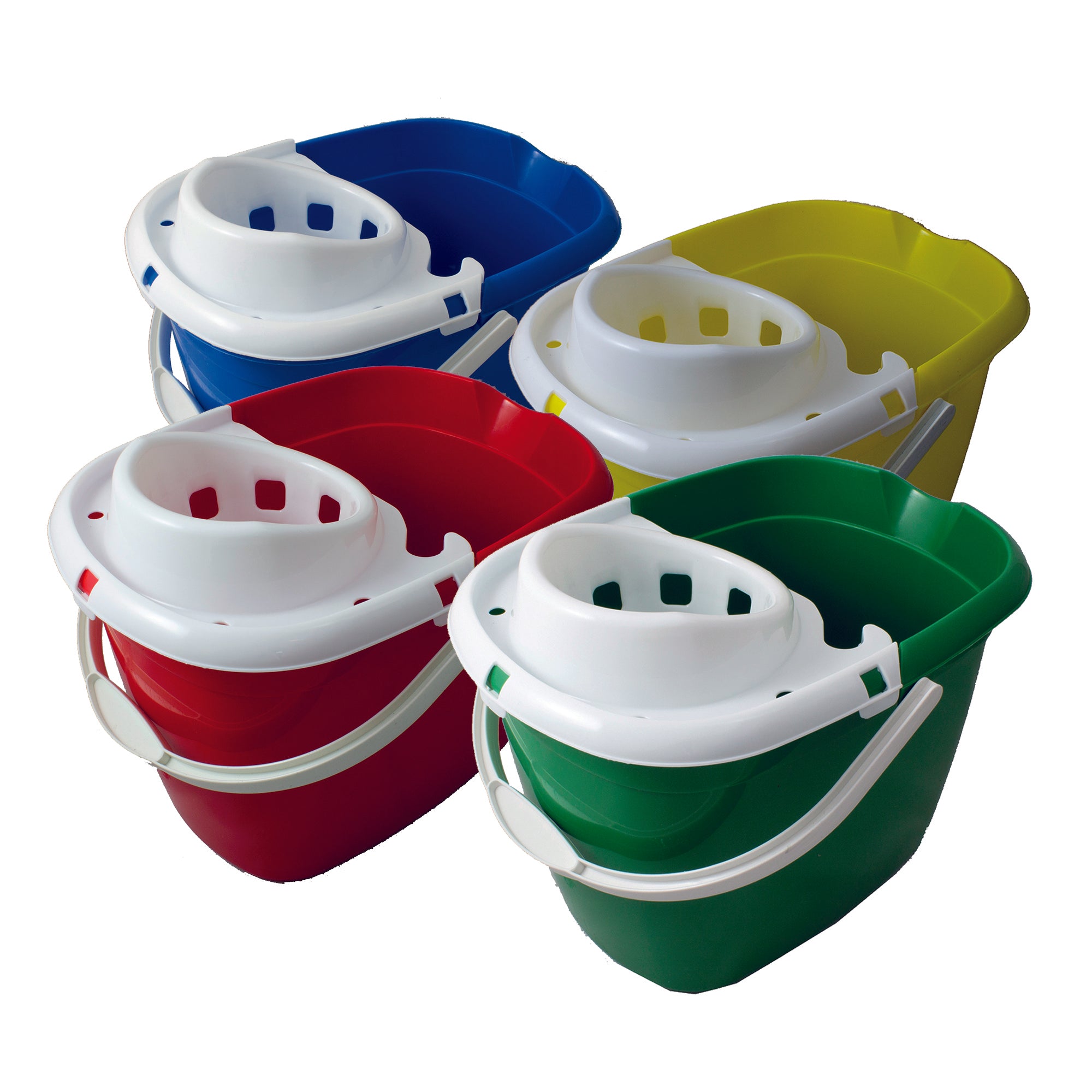 Mop Wringer Bucket Colour Coded 15 Litre Green