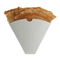 1000 White Paperboard Crepe Cones