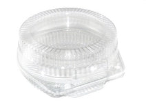 Case of 270 6" Round Open Cavity Hinged Cake Container