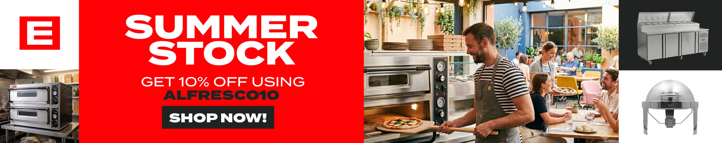HUGE Summer Discounts at ECatering - Use ALFRESCO10 at checkout