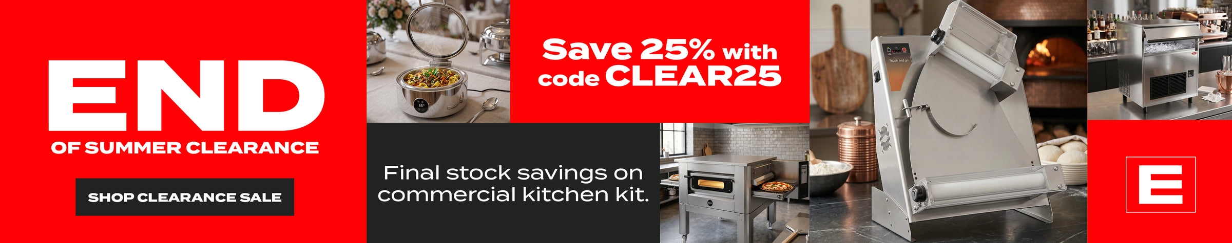 Save 25% with CLEAR25 in our summer clearance sale