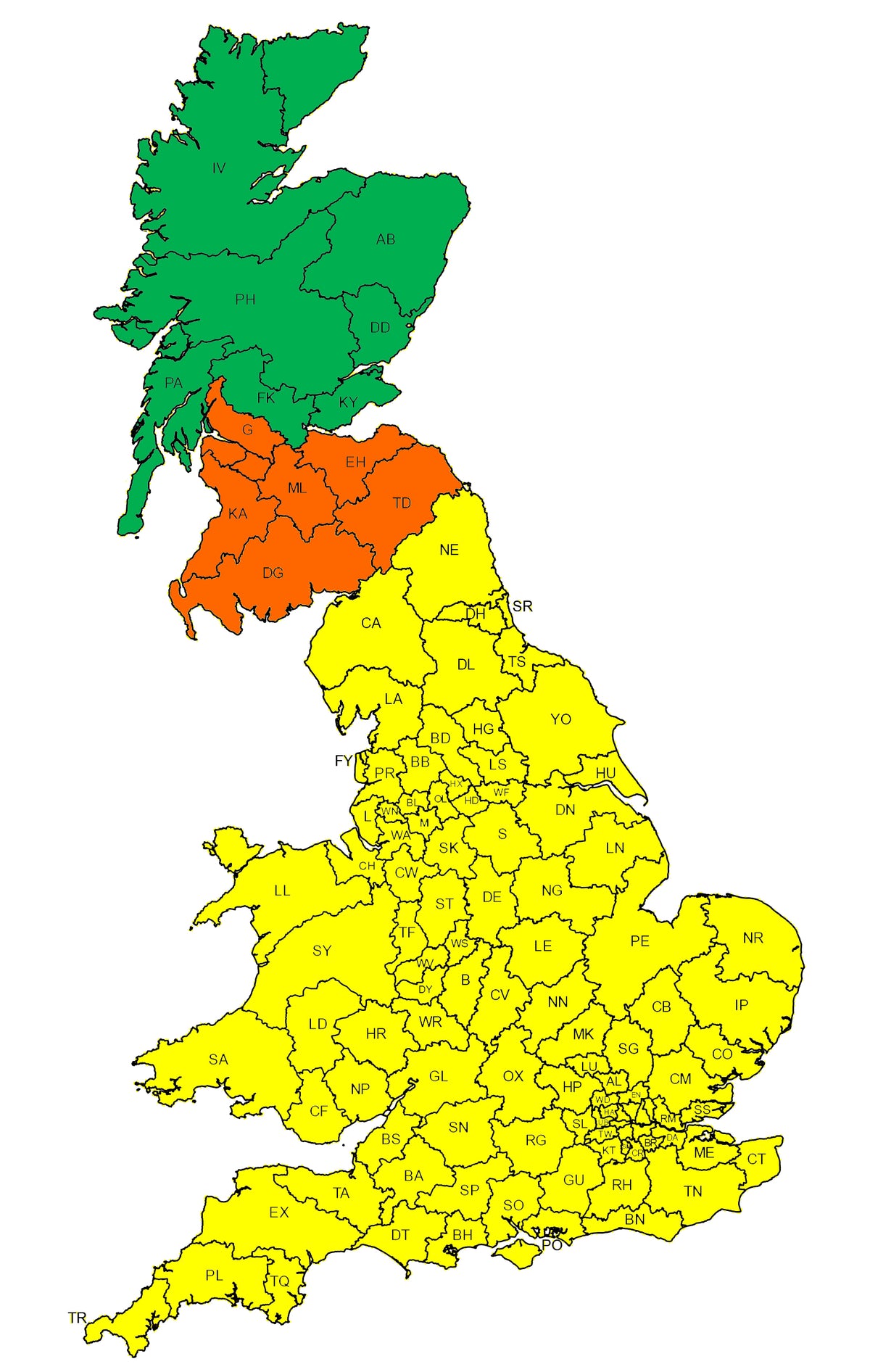 We deliver across the whole of the UK