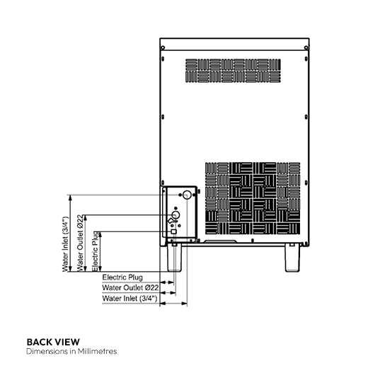 Contender Commercial Ice Machine - 47kg Output