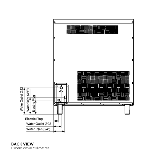 Contender Commercial Ice Machine - 85kg Output