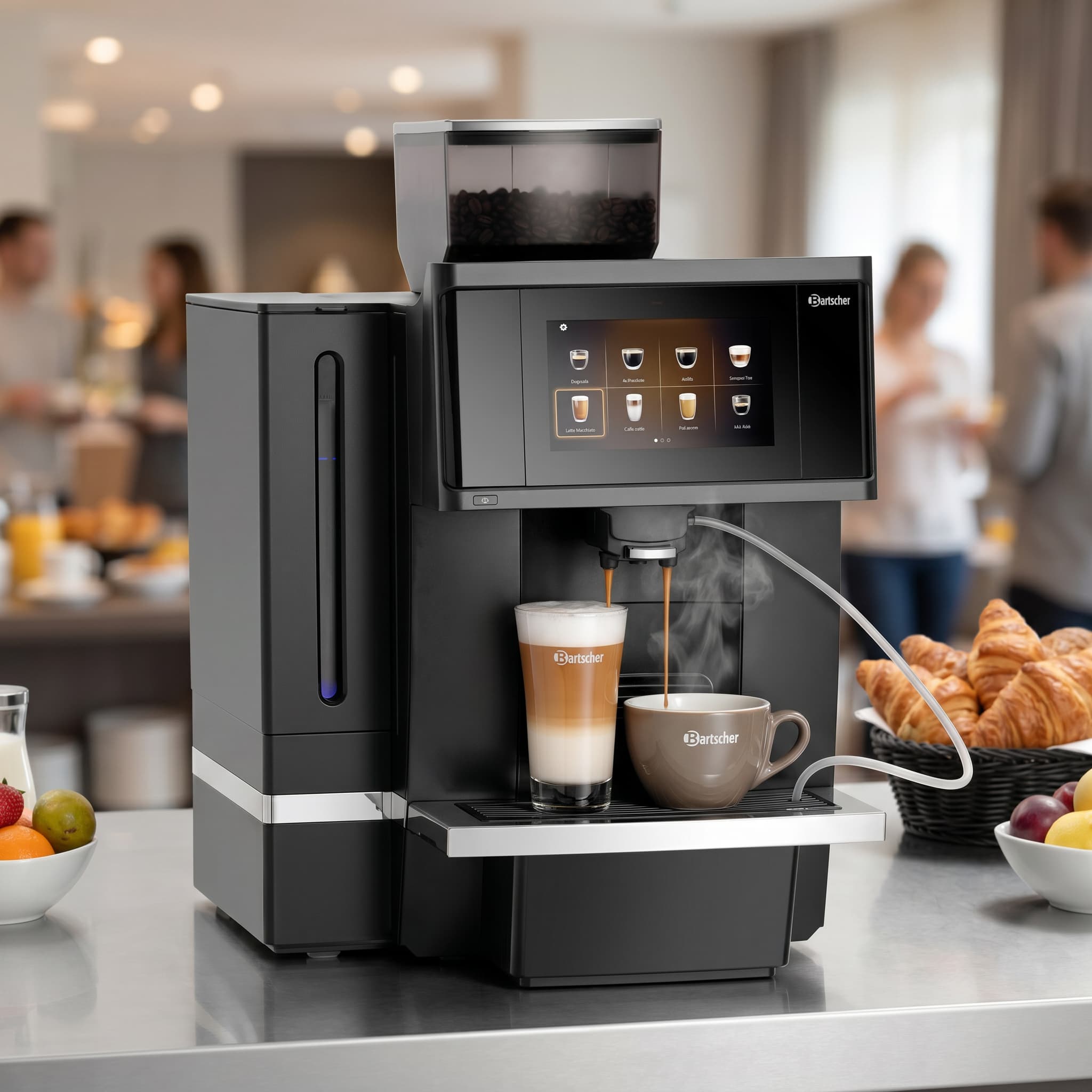 Bartscher KV1 Comfort Bean-to-Cup Coffee Machine – 23 Drinks, 7” Display