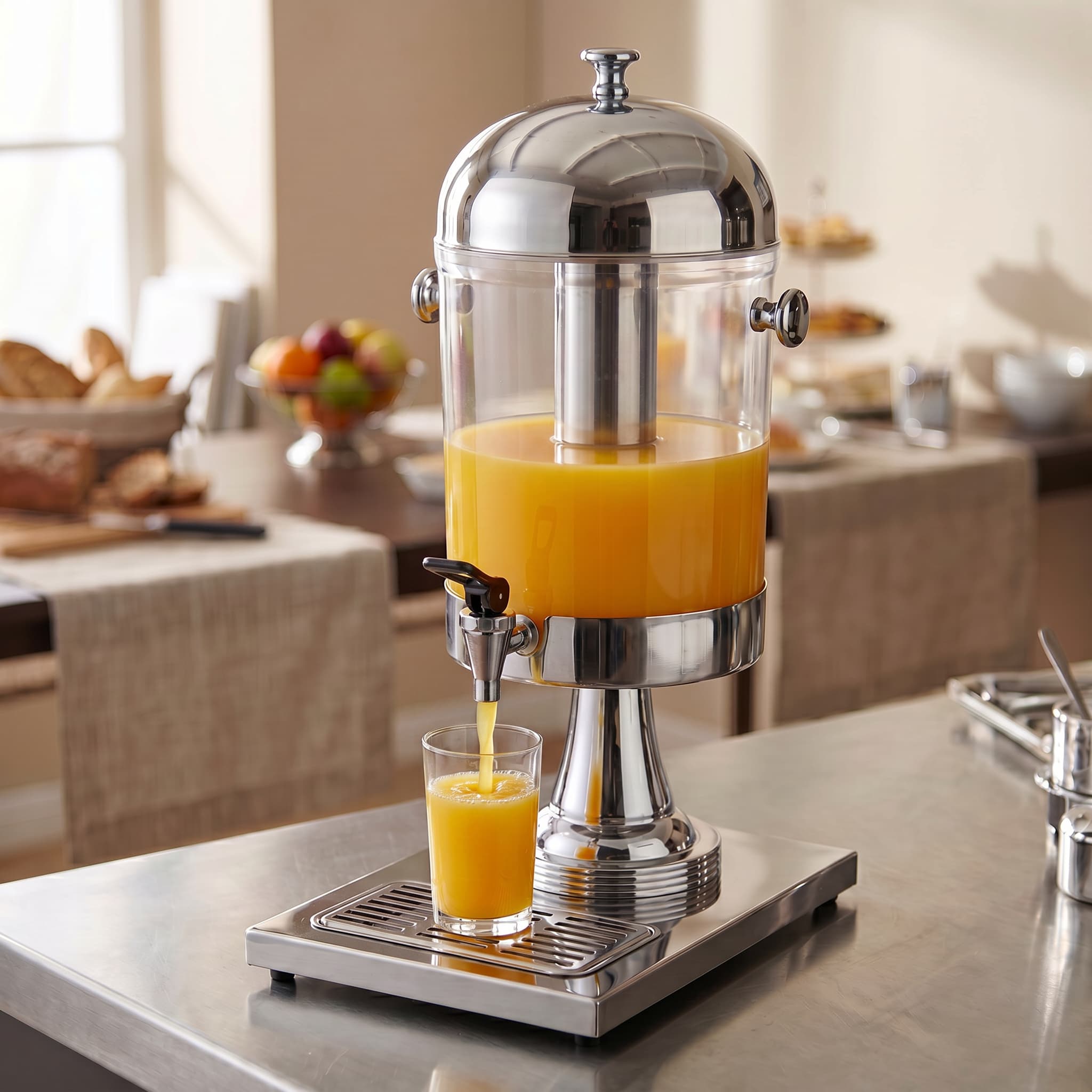 Contender Executive Juice Dispenser, 8L, Ice Chamber – Fresh Chilled Drinks on Display