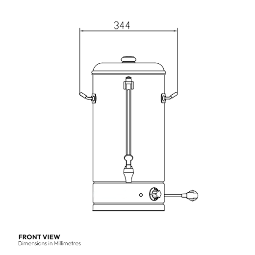 Quattro Manual Fill 20 Litre Hot Water Boiler