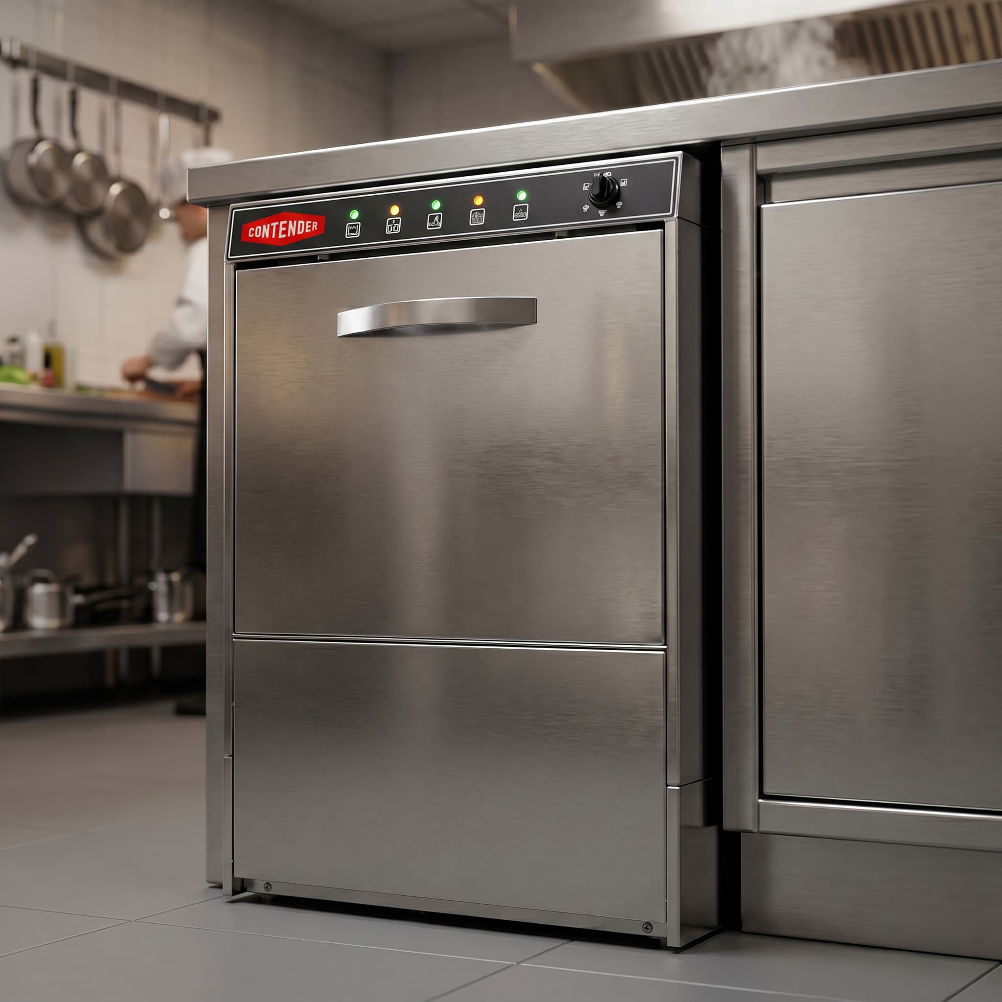 Contender Undercounter Dishwasher & Glasswasher (Drain Pump, 13A) – Efficient Commercial Dishwashing