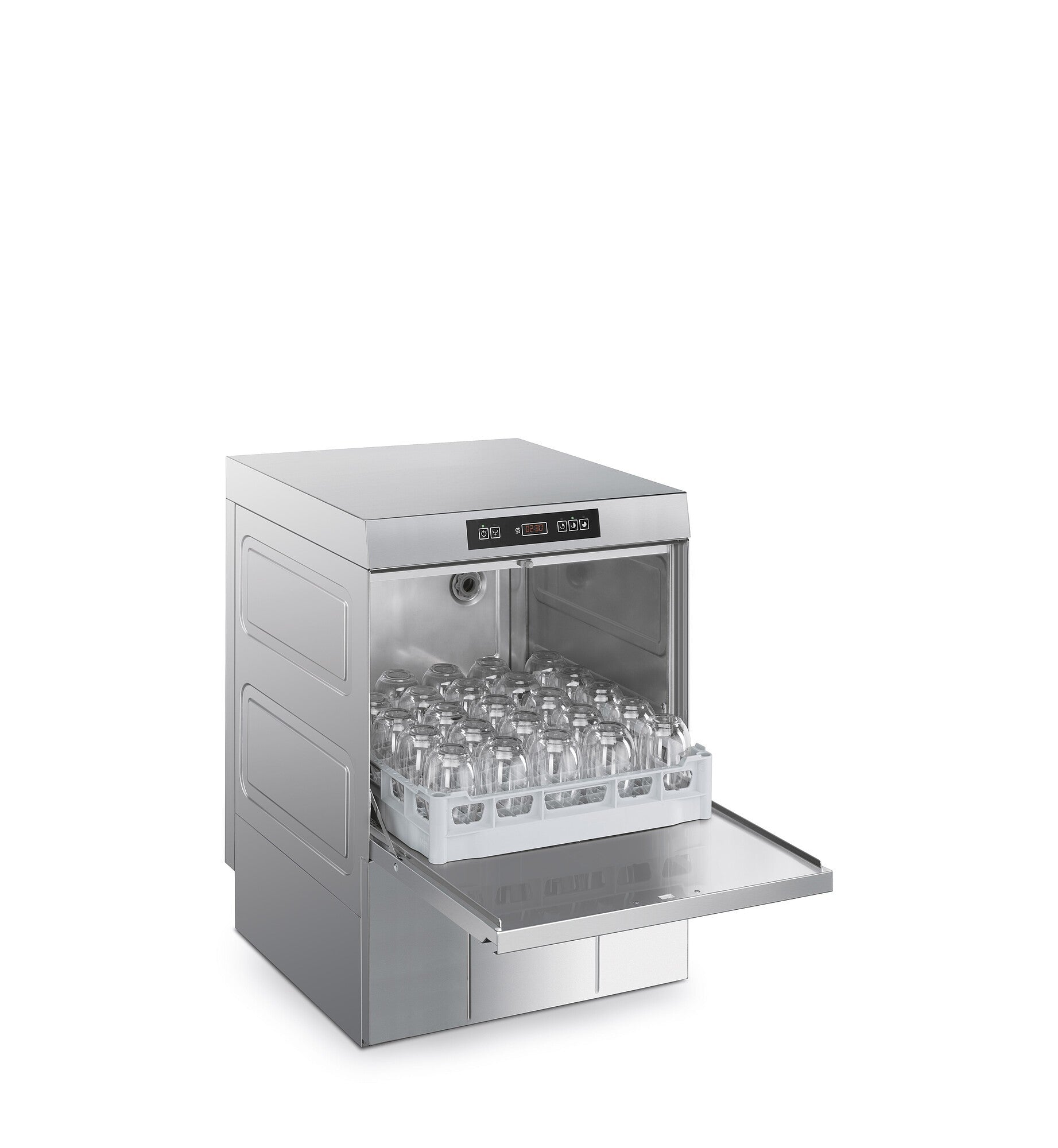 Smeg Professional Ecoline Undercounter Glasswasher with Integrated Softener 500mm Basket – SPG505SUK