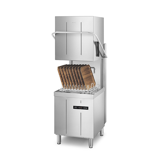 Smeg Professional Ecoline Hood Type Dishwasher with Integrated Softener 500mm Basket – SPH505SL