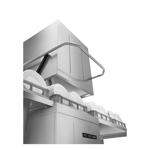 Smeg Professional Ecoline Hood Type Dishwasher with Integrated Softener 500mm Basket – SPH505SL