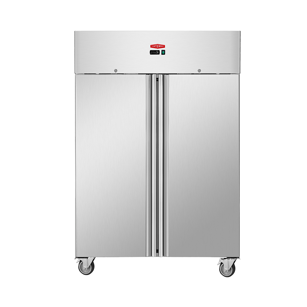 Contender 1200 Litre Double Door Stainless Steel Refrigerator with Castors