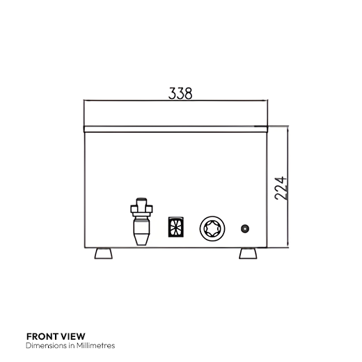Quattro Twin Pot Round Bain Marie With Drain Tap