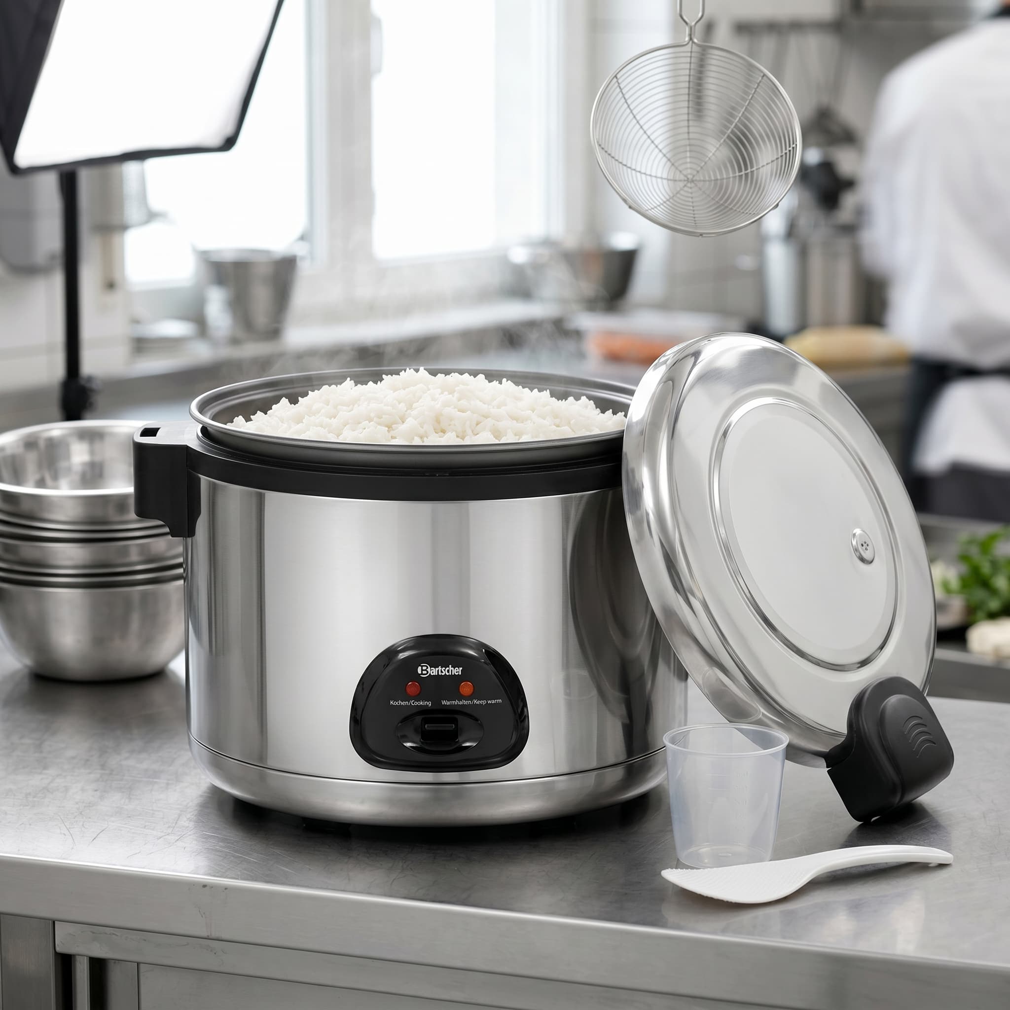 Bartscher Commercial Rice Cooker, 12L – Consistent Perfect Rice at Volume