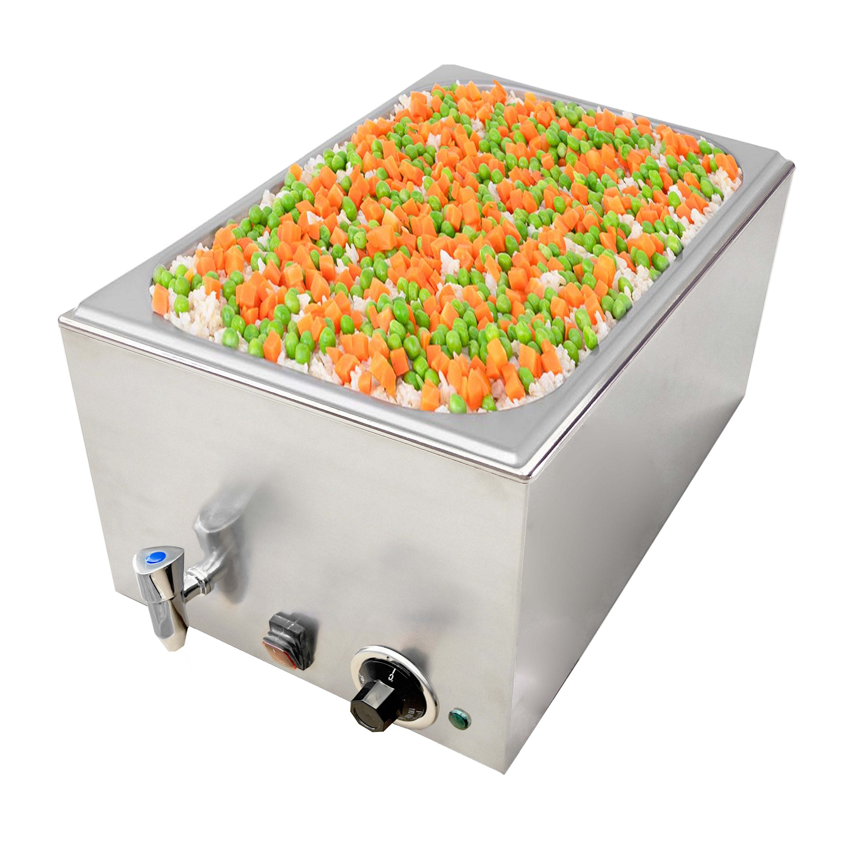 Quattro 1/1 Wet Bain Marie – Drain Tap for Easy Cleaning