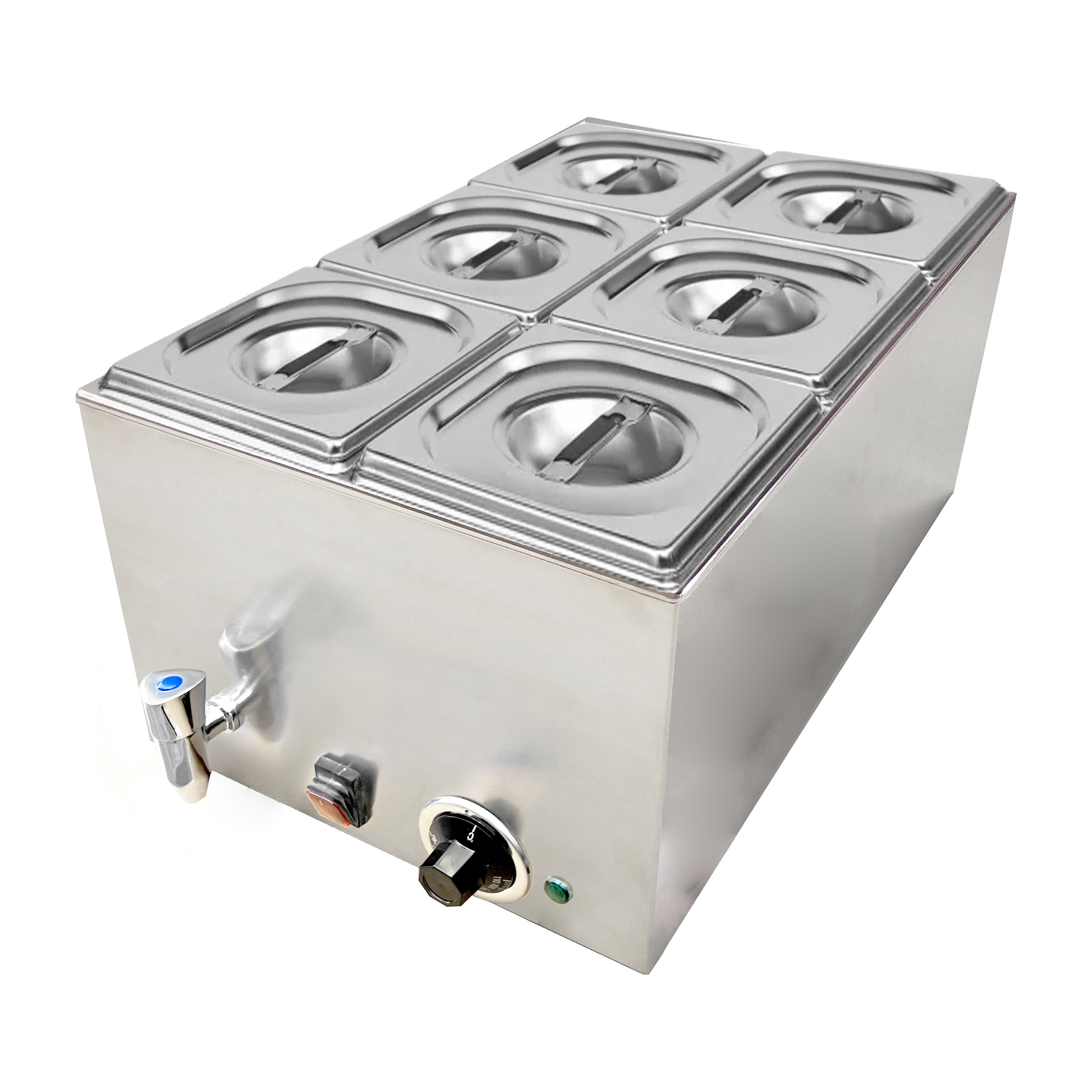 Quattro 1/1 Wet Bain Marie – Drain Tap for Easy Cleaning
