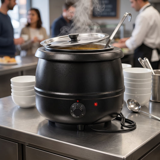 Contender 10L Black Soup Kettle