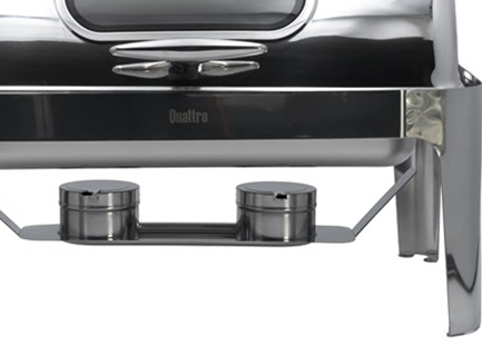 Convenient Roll Top Lid & Twin Fuel Holders