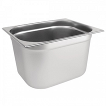 Quattro Stainless Steel 1/2 Gastronorm Pan 200mm Deep