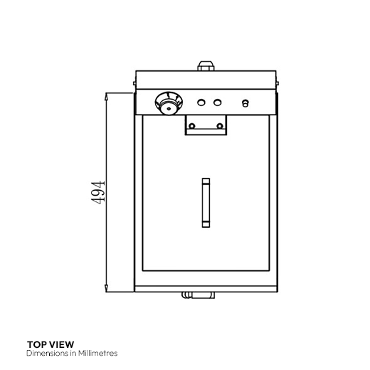 Quattro 19 Litre Tank Commercial Fryer With Drain Tap