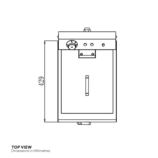 Quattro 13 Litre Tank Commercial Fryer With Drain Tap